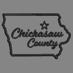 Chickasaw Court House - ® Sweater Fleece 1/4 Zip - Black Design