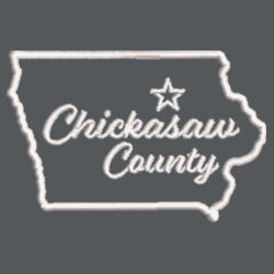 Chickasaw Court House - Ladies Dri FIT Stretch 1/2 Zip Cover Up - White Design