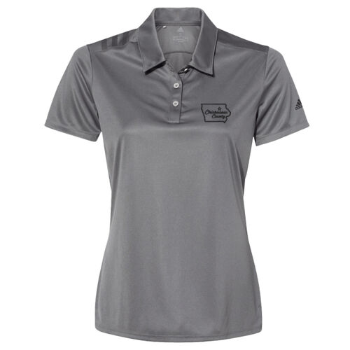 Chickasaw Court House - Women's 3-Stripes Shoulder Sport Shirt - Black Thumbnail