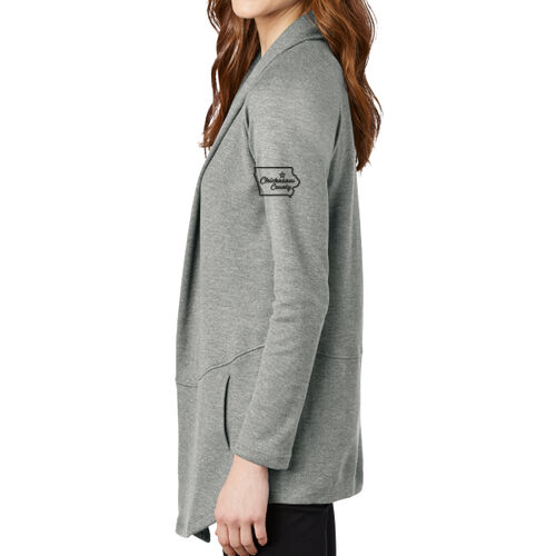 Chickasaw Court House - Ladies Interlock Cardigan - Black Thumbnail