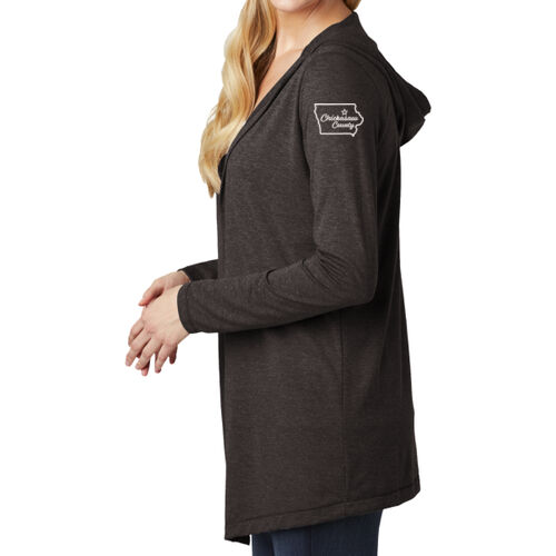 Chickasaw Court House - ® Women's Perfect Tri ® Hooded Cardigan - White Thumbnail