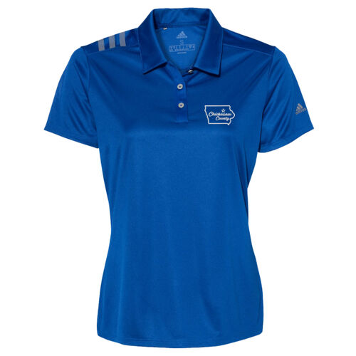 Chickasaw Court House - Women's 3-Stripes Shoulder Sport Shirt - White Thumbnail