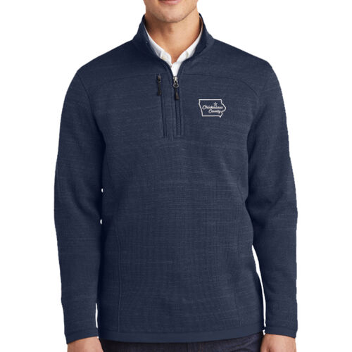 Chickasaw Court House - ® Sweater Fleece 1/4 Zip - White Thumbnail