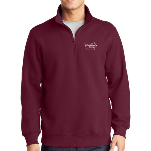 Chickasaw Court House - 1/4 Zip Sweatshirt - White Thumbnail
