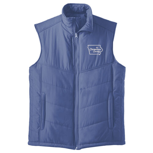Chickasaw Court House - Ladies Puffy Vest - White Thumbnail