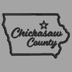 Chickasaw Court House - Women's 3-Stripes Shoulder Sport Shirt - Black Design