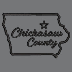 Chickasaw Court House - Interlock 1/4 Zip - Black Design