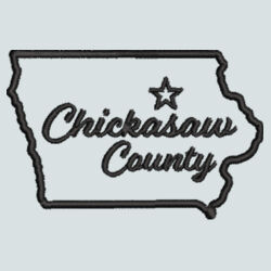 Chickasaw Court House - ® Ladies Sport Wick ® Stretch Reflective Heather 1/2 Zip Pullover - Black Design