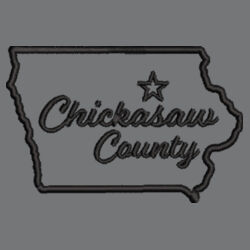 Chickasaw Court House - Ladies Interlock Cardigan - Black Design
