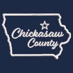 Chickasaw Court House - Ladies 1/4 Zip Sweatshirt - White Design