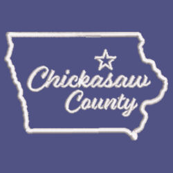 Chickasaw Court House - Ladies Puffy Vest - White Design